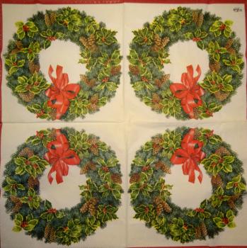 198 Weihnachten Blumen - 3-lagig